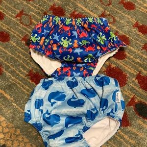 Two like new swim diapers size 2T and 3T